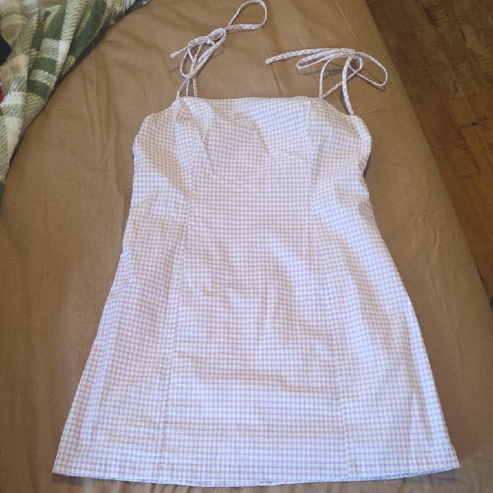 Lush Cream and Purple Fabric with Tag
